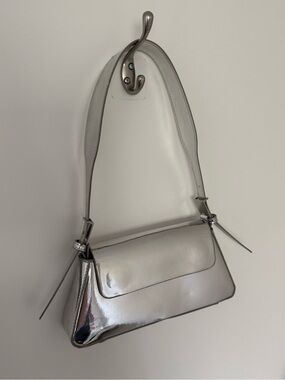 Zara silver handbag